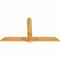 Ekena Millwork Eugene Rough Sawn Timber Gable Bracket, Western Red Cedar, 72"W x 42"H x 2"D x 6"F, 14/12 Pitch GBW072X42X0206EUG00RWR - alternate 2
